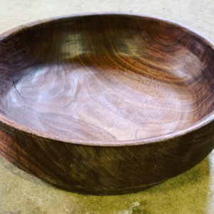 handcrafted wooden bowl closeup
