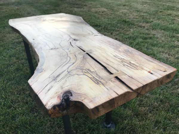 handcrafted maple coffee table